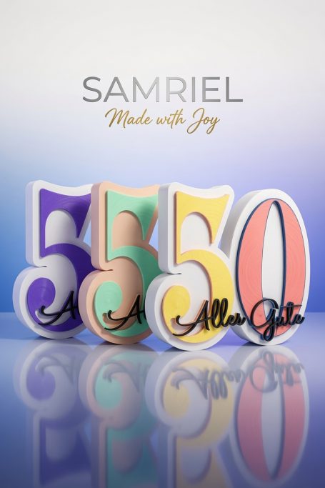 Personalisierte 3D Zahlen-Dekoration – Made with Joy ✨